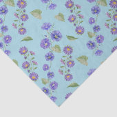 September Geburtsmonat Blume Aster Morning Glory Seidenpapier (Detail)