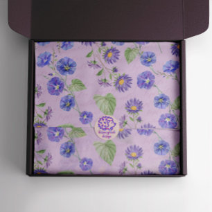 September Geburtsmonat Blume Aster Morning Glory Seidenpapier