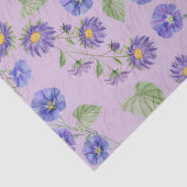 September Geburtsmonat Blume Aster Morning Glory Seidenpapier (Detail)