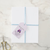 September Geburtsmonat Blume Aster Personalisiert Geschenkanhänger (Mit Garn)