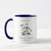 September Geburtsmonat Blume Morning Glory Geschen Tasse (Links)