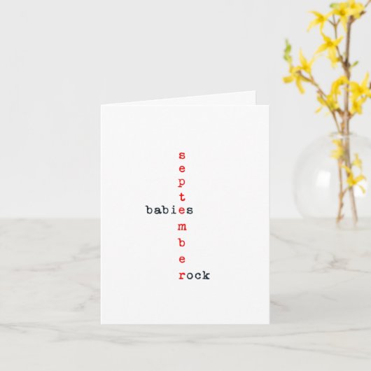 September Geburtstag Karte (Gelbe Blume)