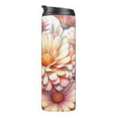 September Geburtstag Monat Blume Aster 16 oz Thermosbecher (Nach rechts gedreht)