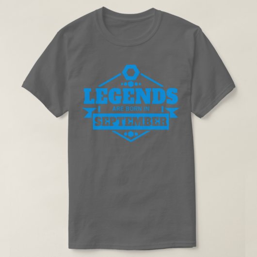 September Geburtstag T-Shirt (Design vorne)