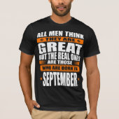 September-Geburtstag T-Shirt (Vorderseite)