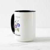 September Geburtstagsgeschenk Geburtsblume Prunkwi Tasse (Vorderseite Links)