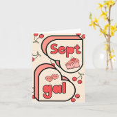September Geburtstagskarte Karte (Gelbe Blume)
