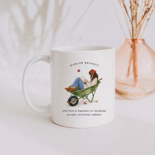 September Geburtstagsmonat Mädchen | Monogramm  Kaffeetasse