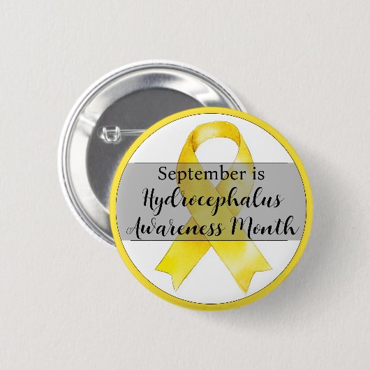 September Hydrocephalus Awareness Montag, Band Button (Vorne & Hinten)