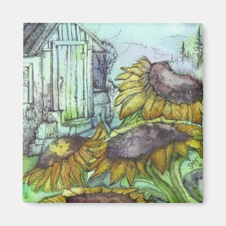 September im Garten Magnet