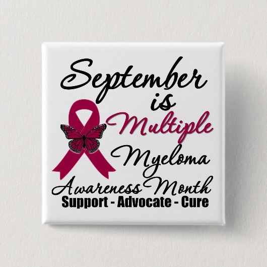 September is Multiple Myeloma Awareness Month v2 Button (Vorderseite)