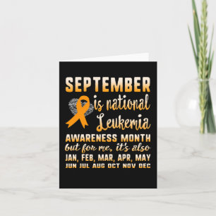 September Is National Leukemia Awareness Month War Karte