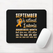 September Is National Leukemia Awareness Month War Mousepad (Mit Mouse)