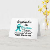 September ist der Monat des Ovarialkarzinoms Karte (Gelbe Blume)