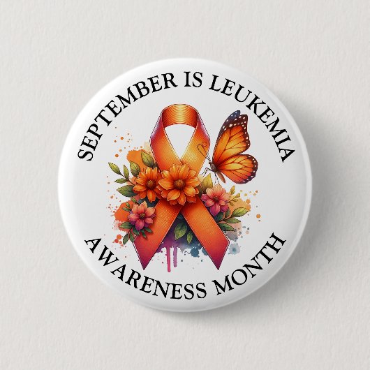 September ist Leukemia Awareness Montag Button (Vorderseite)