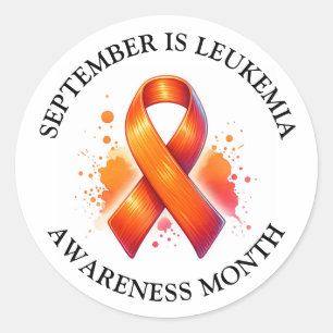 September ist Leukemia Awareness Montag Runder Aufkleber