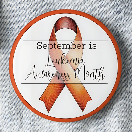 September Leukemia Awareness Montag Button