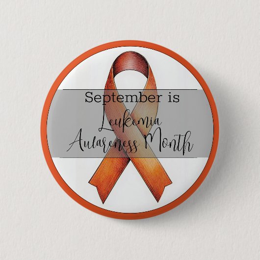 September Leukemia Awareness Montag Button (Vorderseite)