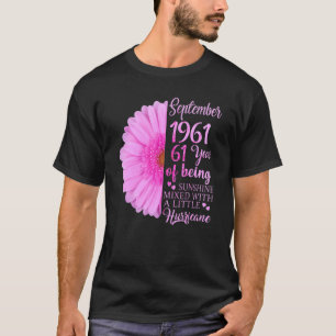 September Mädchen 1961 61 Jahre alt 61. Geburtstag T-Shirt