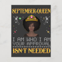 September Mädchen ich bin wer ich bin deine Zustim