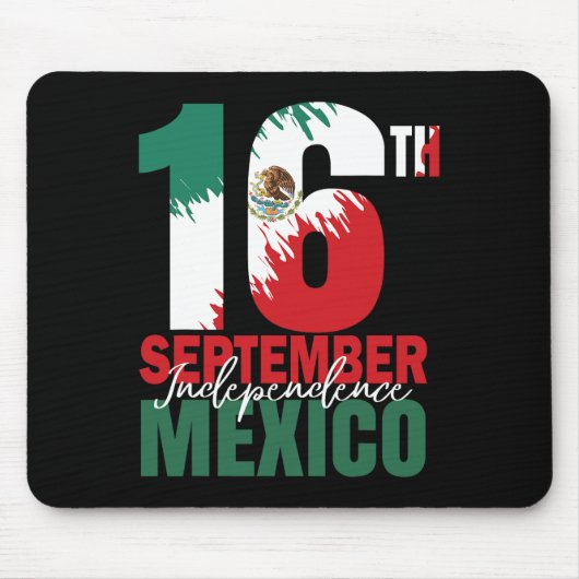September Mexikanisches Unabhängigkeitstag Shirt M Mousepad (Vorne)