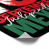 September Mexikanisches Unabhängigkeitstag Shirt M Poster (Ecke)