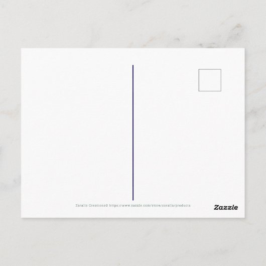 September Monat Blume Aster Morning Glory Extravag Postkarte (Rückseite)