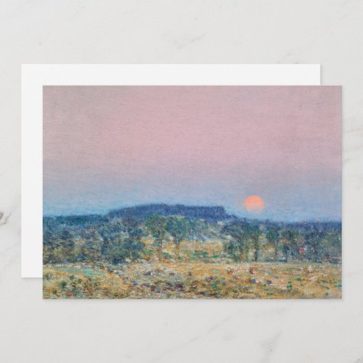 September Moonrise | Childe Hassam (Vorne/Hinten)