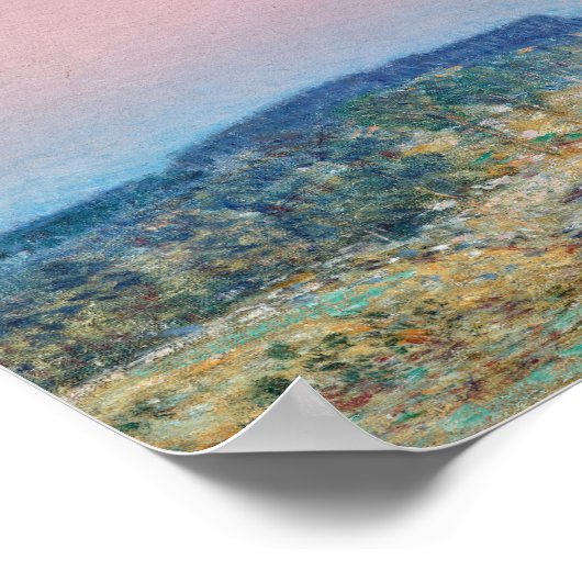 September Moonrise | Childe Hassam Poster (Ecke)