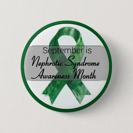 September Nephrotic Syndrome Awareness Month Button (Vorderseite)