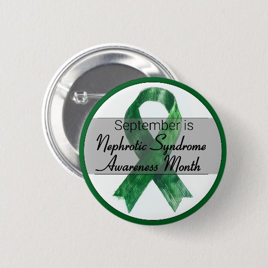 September Nephrotic Syndrome Awareness Month Button (Vorne & Hinten)