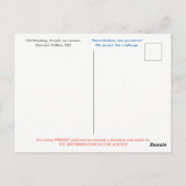 September Postkarte 2: Girl Reading BRENNAN CENTER (Rückseite)