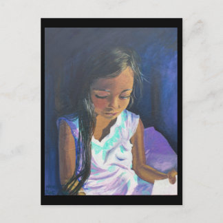 September Postkarte 2: Girl Reading BRENNAN CENTER