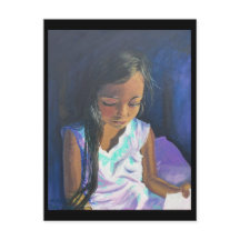 September Postkarte 2: Girl Reading BRENNAN CENTER