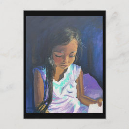 September Postkarte 2: Girl Reading BRENNAN CENTER