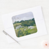 September Quadratischer Aufkleber (Umschlag)