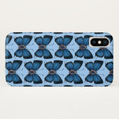 September Sapphire Blue Butterfly Design Case-Mate iPhone Hülle (Rückseite (Horizontal))