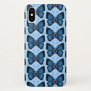 September Sapphire Blue Butterfly Design Case-Mate iPhone Hülle