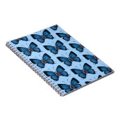 September Sapphire Blue Butterfly Design Notizblock (Rechte Seite)