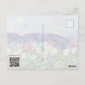 September Sonnenblume Postkarte (Rückseite)