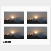 September Sunrise Rechteckiger Aufkleber (Blatt)