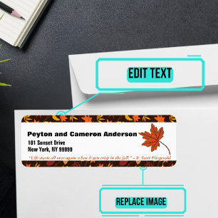 September Themed Personalisierte Anschrift