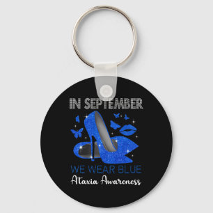 September Wear Blue High Heels Ataxie Bewusstsein Schlüsselanhänger