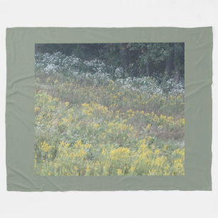 September Wilde Blume Malen der Wiese auf einem Fleecedecke