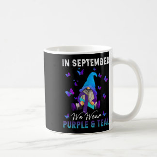 September Wir tragen Aquamarine Lila Suizidprävent Kaffeetasse
