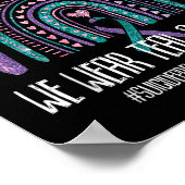 September Wir tragen Aquamarine Lila Suizidprävent Poster (Ecke)