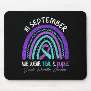 September Wir tragen Aquamarinen & Lila Selbst Mousepad