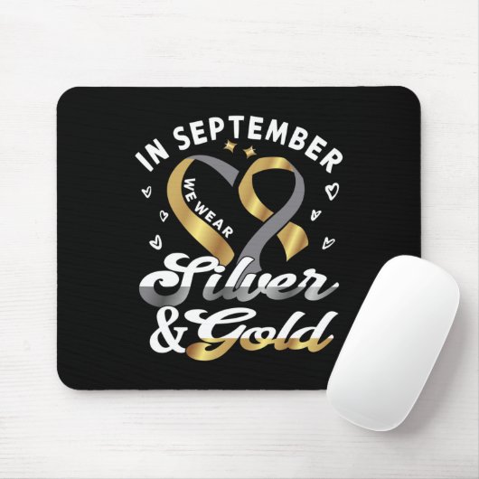 September Wir tragen... Asl Deaf Pride Deaf Bewuss Mousepad (Mit Mouse)