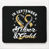 September Wir tragen... Asl Deaf Pride Deaf Bewuss Mousepad (Vorne)