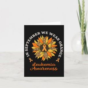 September Wir tragen orangefarbene Sonnenblumen Le Karte